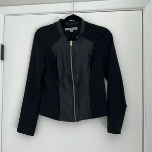 Marc New York  partial leather jacket